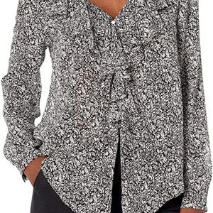 Leaf Print Blouse